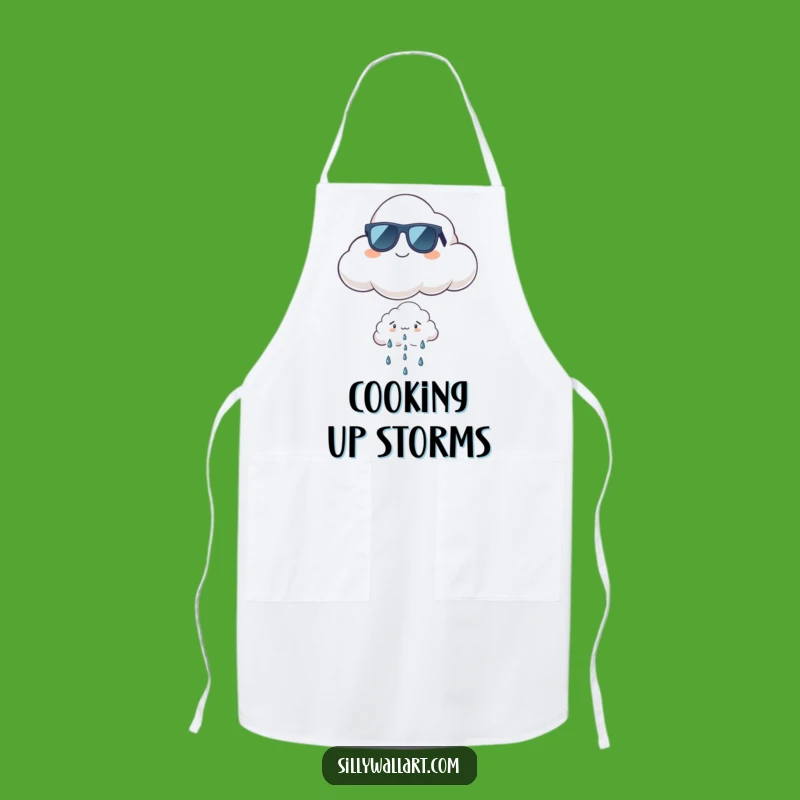 Funny Cool Cloud Apron: Sunglasses Cloud Bib, Stylish Kitchen Funny Gift