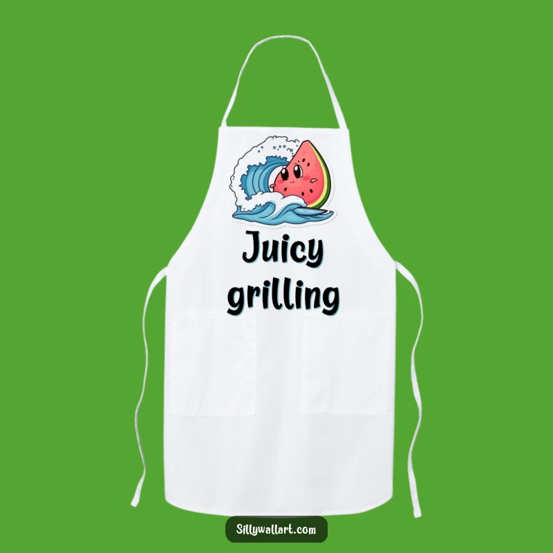 Funny Watermelon Surf Apron - Hilarious Kitchen Wear for Summer Grilling