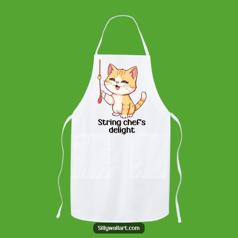 Funny Cat String Apron - Playful Kitchen Gift for Mischief Makers