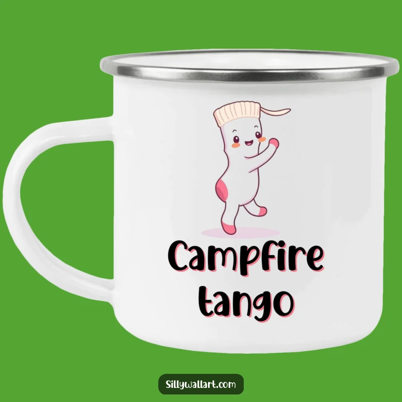 Funny Sock Tango Camping Mug - Hilarious Outdoor Gear for Laundry Lovers