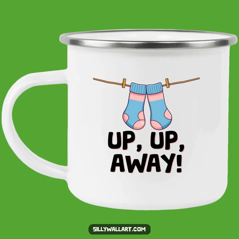 Funny Tangled Socks Camping Mug: Hilarious Laundry Day Outdoor Gear