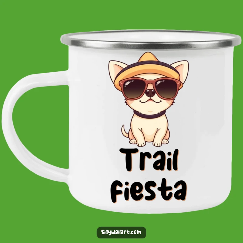 Funny Chihuahua Trail Mug: Sip Your Adventure with Fiesta Style
