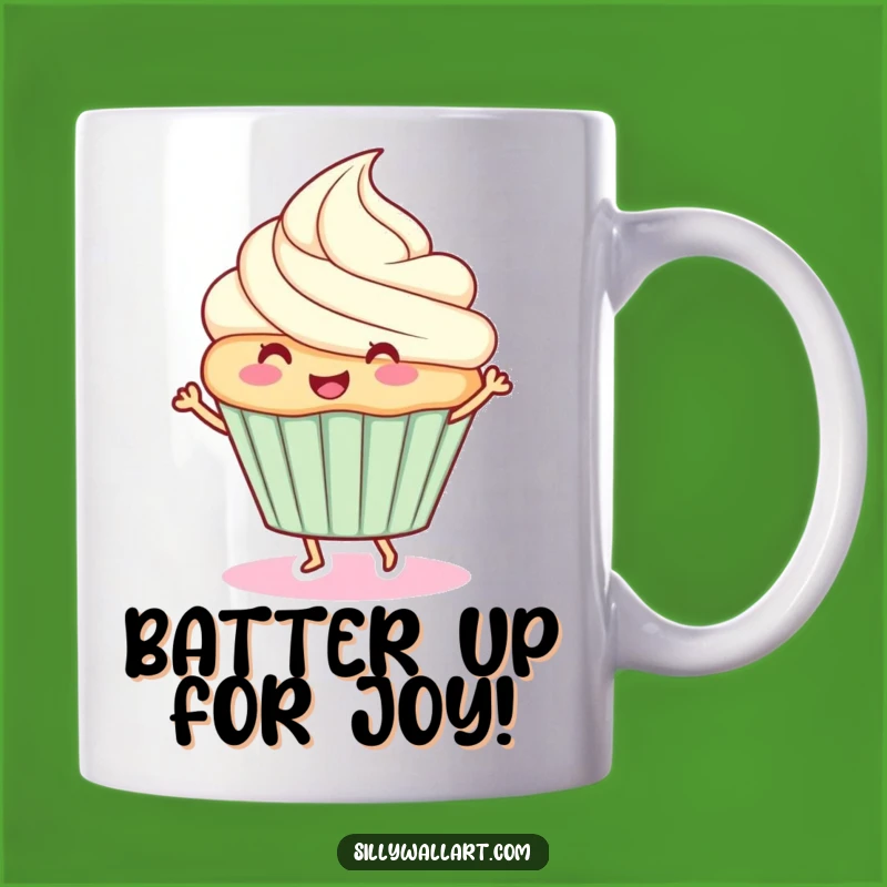 Funny Dancing Cupcake Mug - Sweet & Hilarious Treat for Dessert Lovers