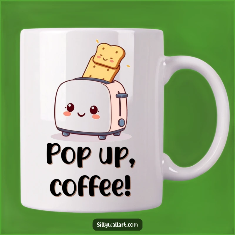 Funny Toaster Toast Launch Mug: Hilarious Breakfast Blast Gift