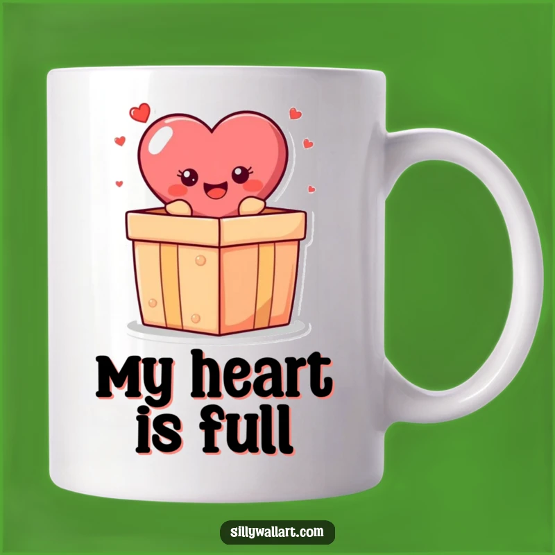 Funny Heart Gift Mug - Cheerful Surprise & Hilarious Present Idea