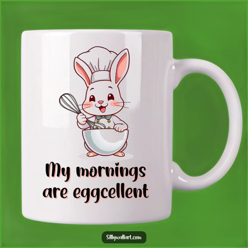 Funny Bunny Chef Mug: Cute Kitchen Whisking Design, Perfect Chef Gift!