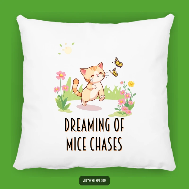 Funny Cat Garden Pillow: Soft and Comical Comfort for Cozy Spaces
