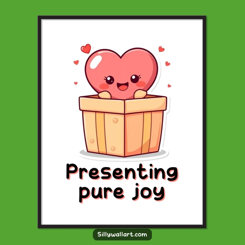 Funny Heart Gift Digital Art - Instant Joyful Download for Your Walls