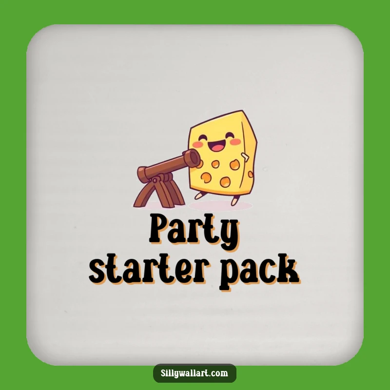 Funny Cheese Catapult Coaster: Grinning Cheese Protection, Gift