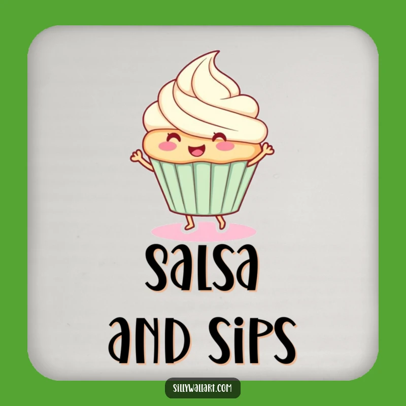 Funny Dancing Cupcake Coaster - Add a Sweet Touch to Your Table