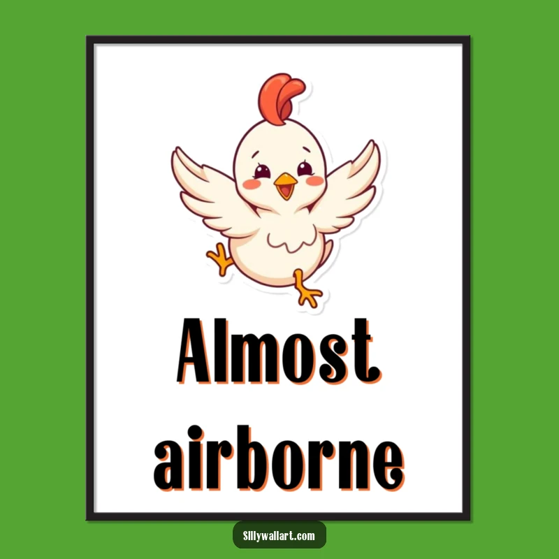 Funny Rubber Chicken Poster: Hilarious Wall Art for a Giggle