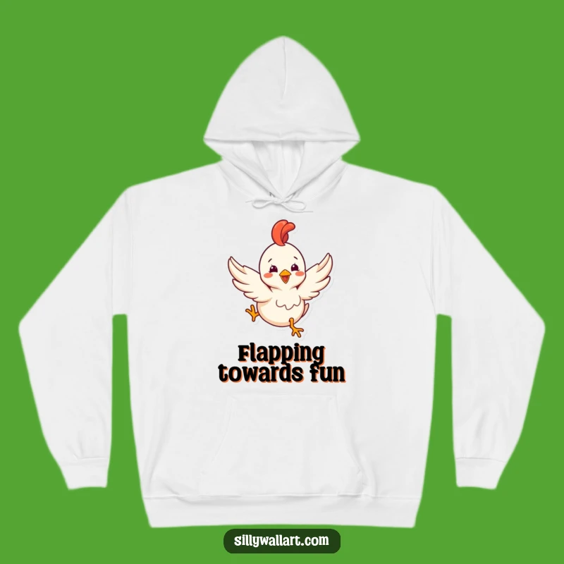 Funny Rubber Chicken Hoodie: Cozy Comfort with Hilarious Flying Fails