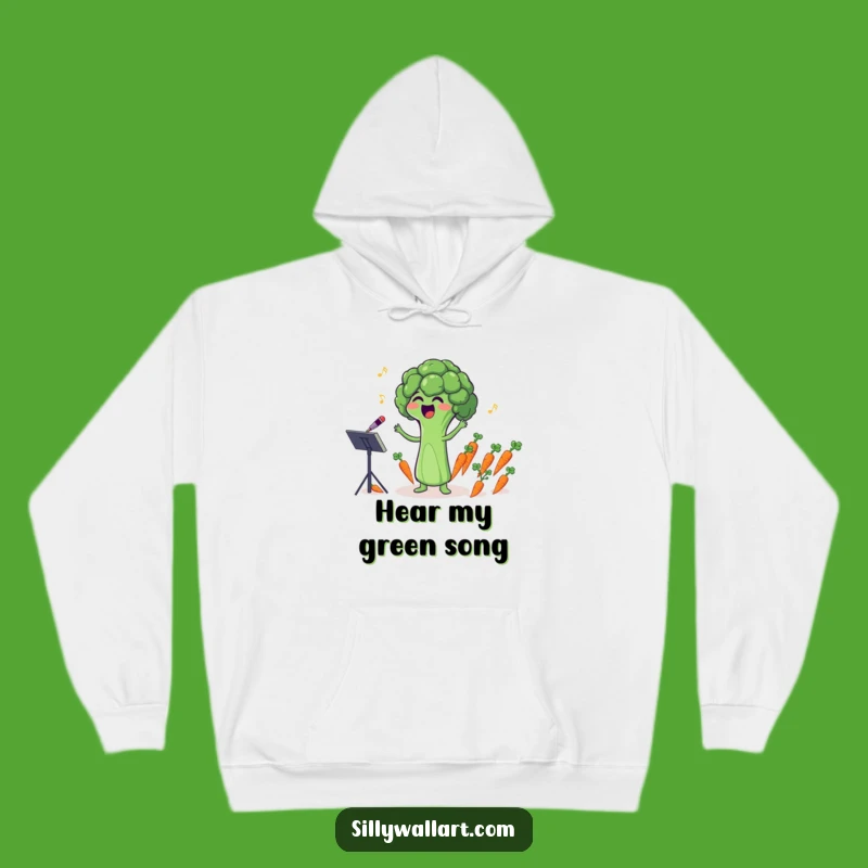 Funny Broccoli Conductor Hoodie: Cozy Comfort with Hilarious Veggie Vibes