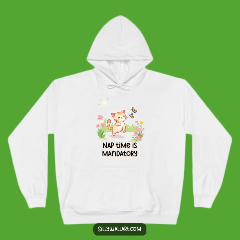 Funny Cat Garden Hoodie: Cozy and Comical Feline Adventure Wear