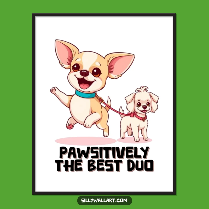 Free Printable Wall Art: Dog Parade Pals - Funny Downloadable Home Decor
