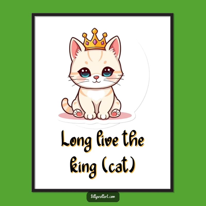 Free Printable Wall Art: Royal Cat's Majestic Portrait Downloadable Art