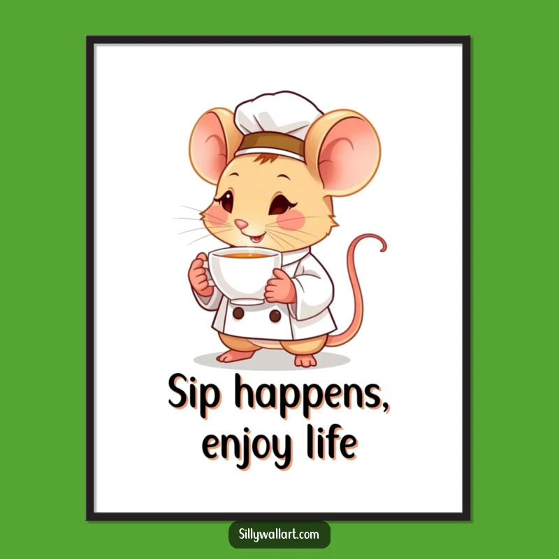 Free Printable Mouse Chef Wall Art - Cozy & Funny Downloadable Decor for Your Home