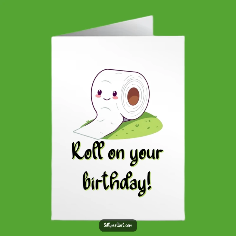 Free Printable TP Roll Birthday Card: Rolling Fun Funny Downloadable Gift for Toilet Humor Lovers