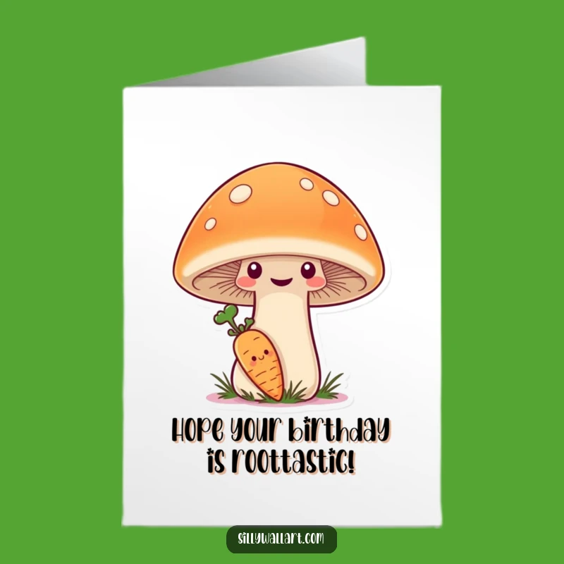 Shy Carrot Free Printable Birthday Card - Cute Downloadable Funny Gift