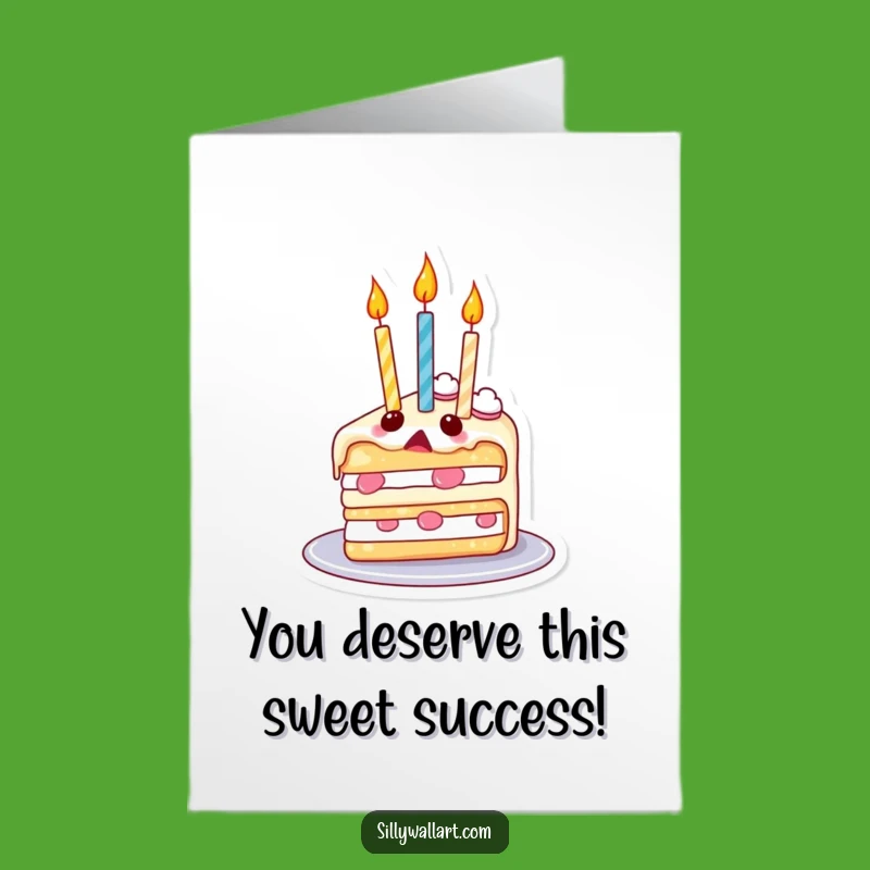 Free Printable Congrats Card: Cake Balloons - Funny Downloadable Gift