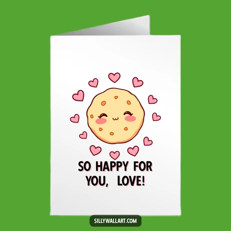 Free Printable Congrats Card: Cookie's Sweet Love, Funny Downloadable Gift