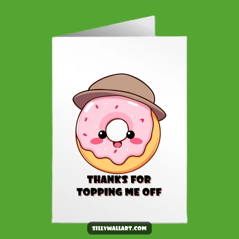 Free Printable Thank You Card: Donut's Hat Woes - Downloadable & Print at Home
