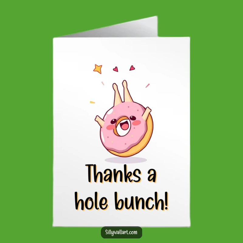 Free Printable Thank You Card: Donut's Thank You Flip, Funny Downloadable Gift