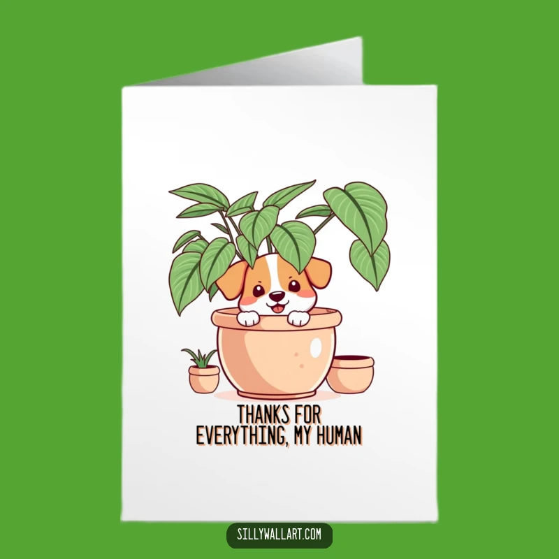 Free Printable Thank You Card: Happy Dog - Hilarious Downloadable Gift for Expressing Gratitude!