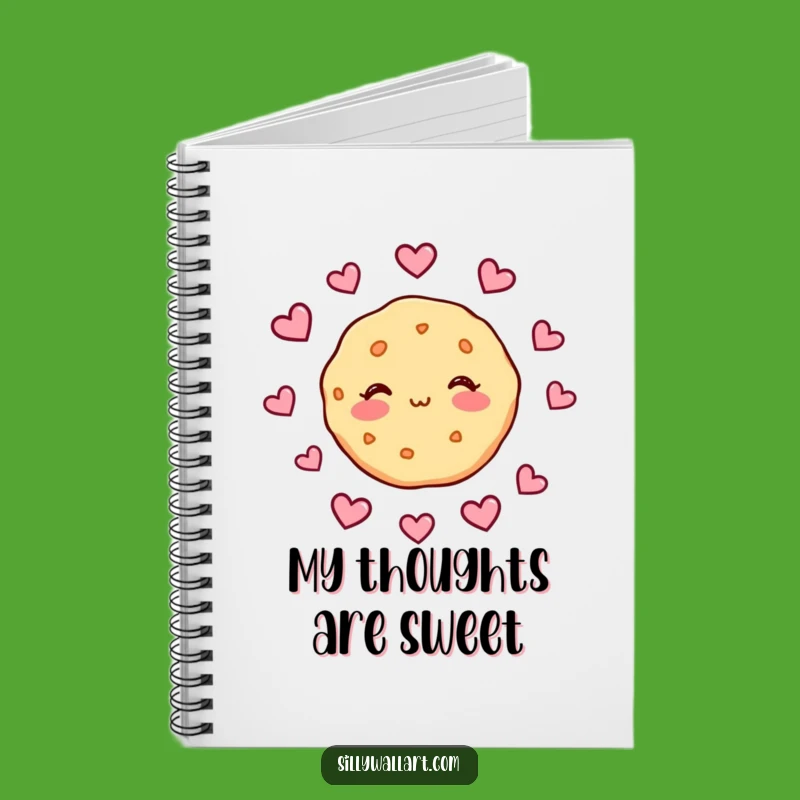 Funny Blushing Cookie Hearts Notebook - Hilarious Journal for Sweet Thoughts