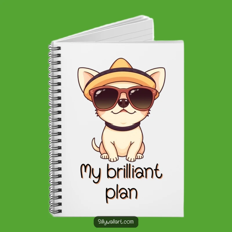 Funny Chihuahua Fiesta Notebook: Jot Down Your Thoughts with Pup-tastic Style
