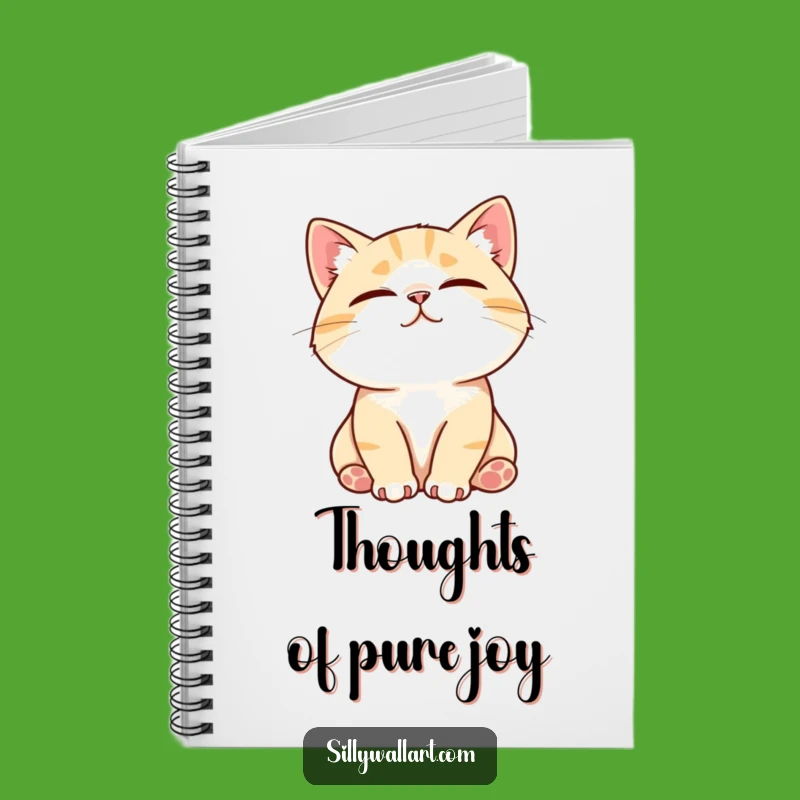 Funny Contented Cat Notebook - Purring Journal for Pet Lovers