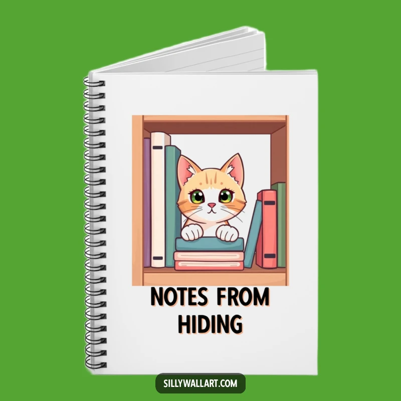 Funny Curious Cat Notebook - Book Lover Journal for Readers