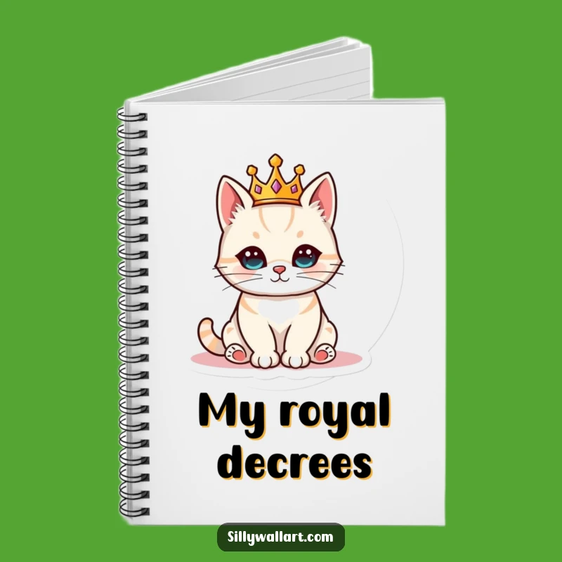 Funny Royal Cat Notebook: Majestic Feline Journal, Hilarious Pet Owner Gift