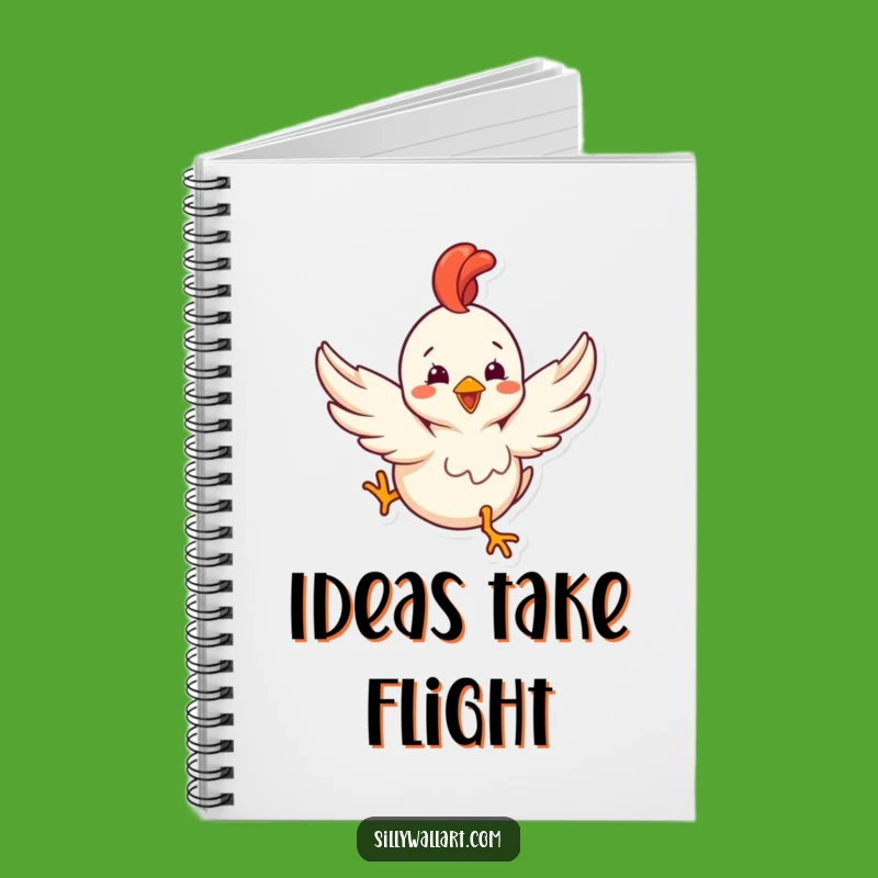 Funny Rubber Chicken Notebook: Jot Down Ideas with Hilarious Poultry Art