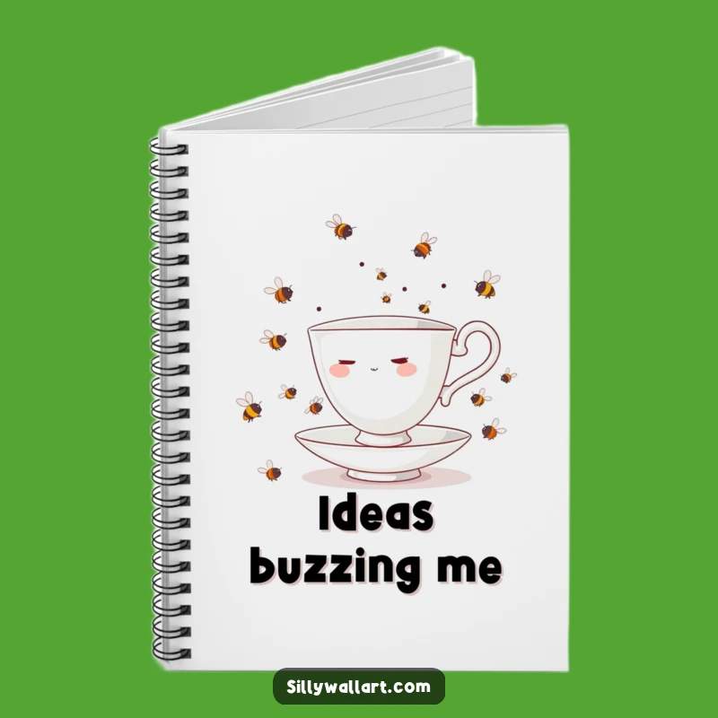 Funny Teacup Bees Notebook - Hilarious Journal for Busy Thoughts