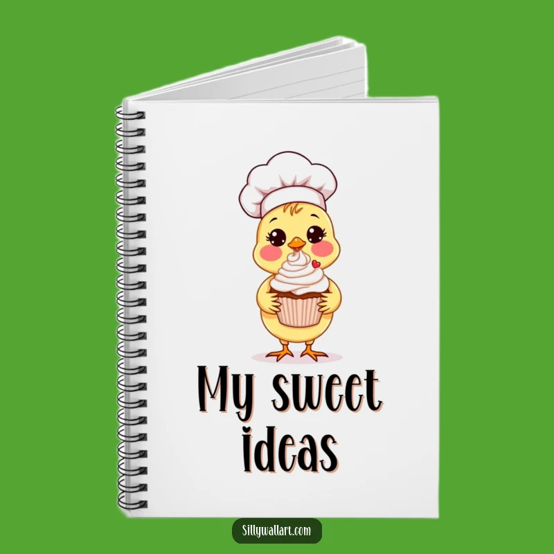 Funny Chick Chef Notebook: Sweet Recipes, Perfect Gift!