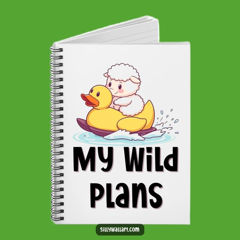 Funny Sheep Waterski Notebook: Hilarious Journal for Farm Animal Lovers