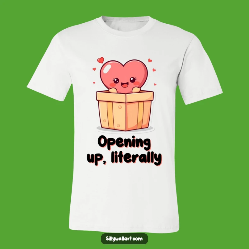 Funny Heart Gift Tee - Wear Your Happiness & Hilarious Surprise
