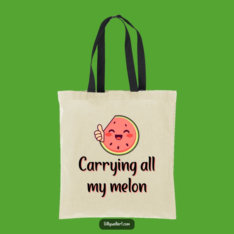 Funny Watermelon Thumbs Up Tote Bag - Carry Your Summer Cheer