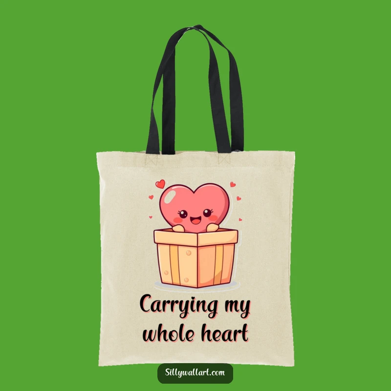 Funny Heart Gift Tote Bag - Carry Your Joyful Surprises