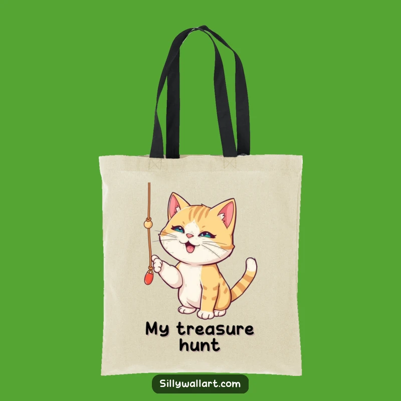Funny Cat String Tote Bag - Playful Accessory for Mischief Makers