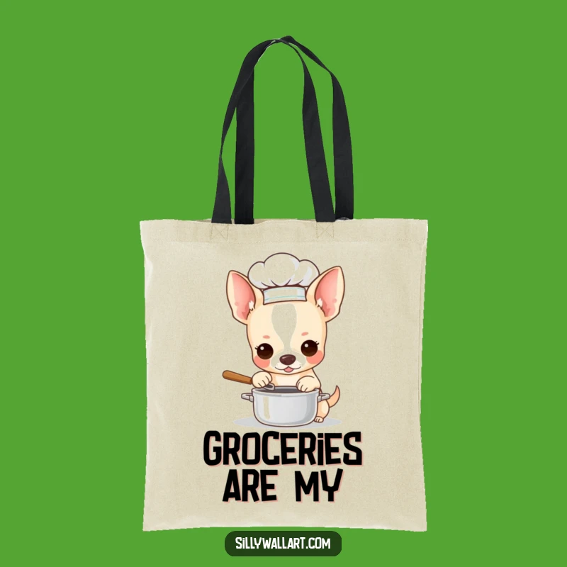 Funny Chihuahua Chef Tote Bag: Carry Your Culinary Essentials, Perfect Gift